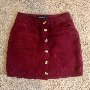 Corduroy skirt